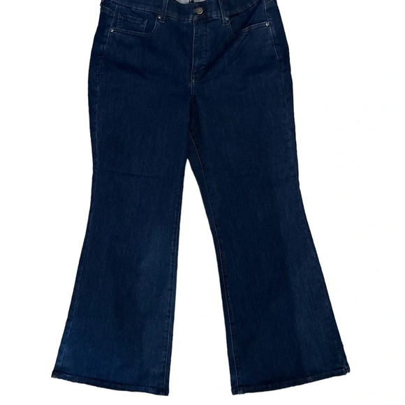 NYDJ Jeans Tummy Control No Gap Pull On Waist Match Relaxed Flare Plus Size 0X - Picture 5 of 12